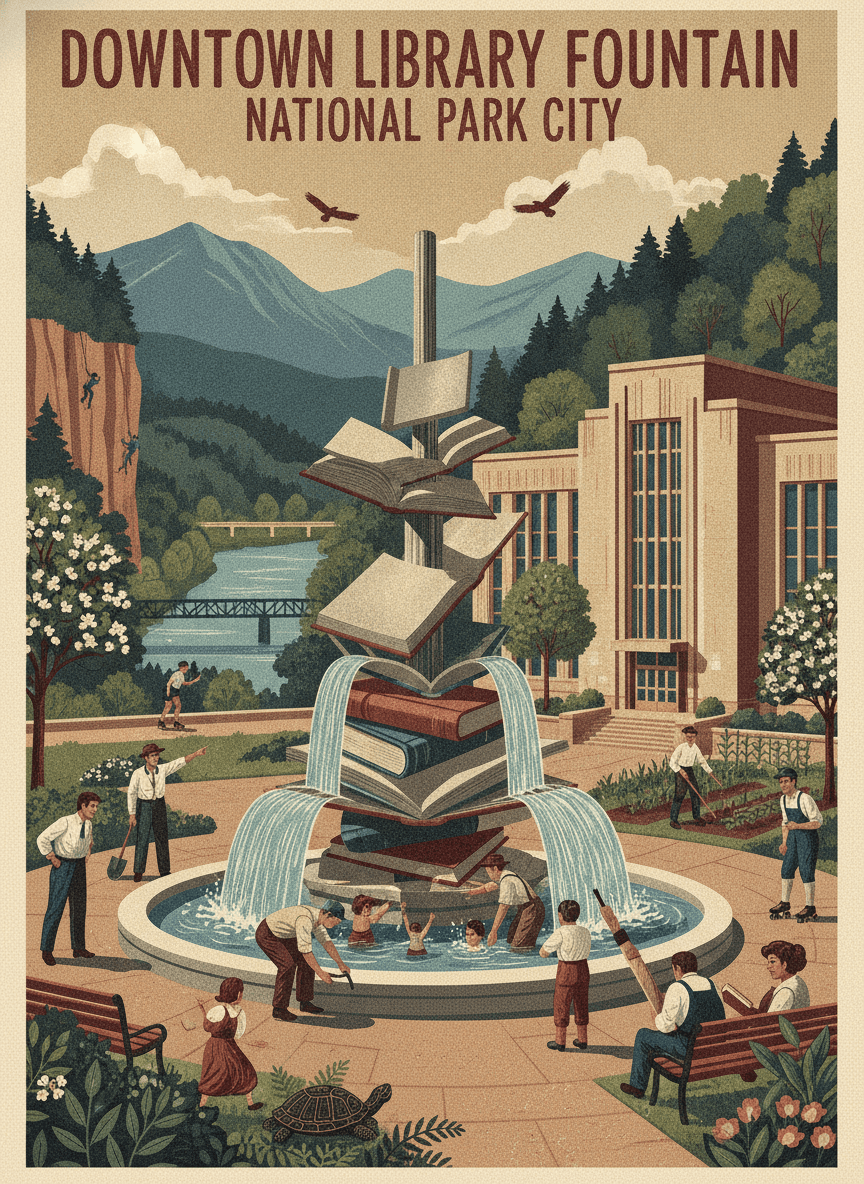 Make Volumes Flow Again: Restore the Downtown Library Fountain