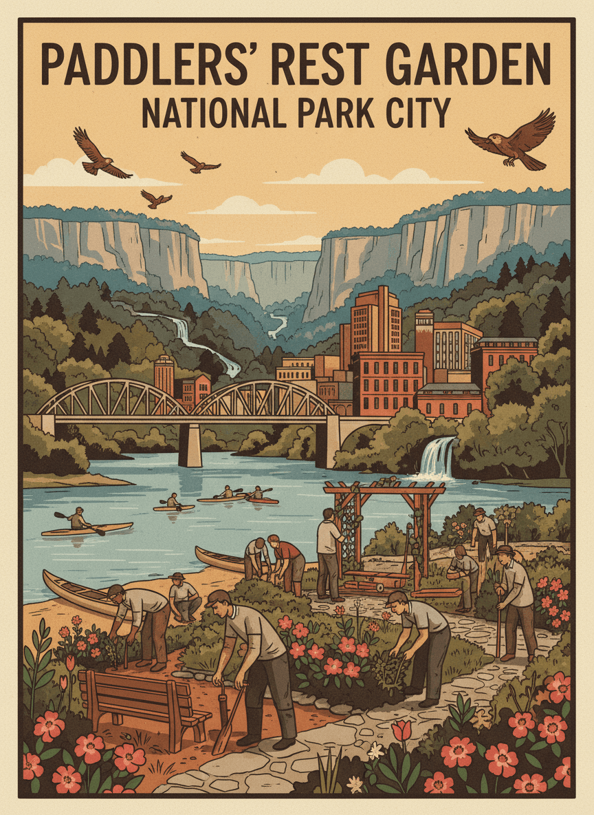 Chattanooga Botanical Garden x Maclellan Island -- Paddlers' Rest Garden